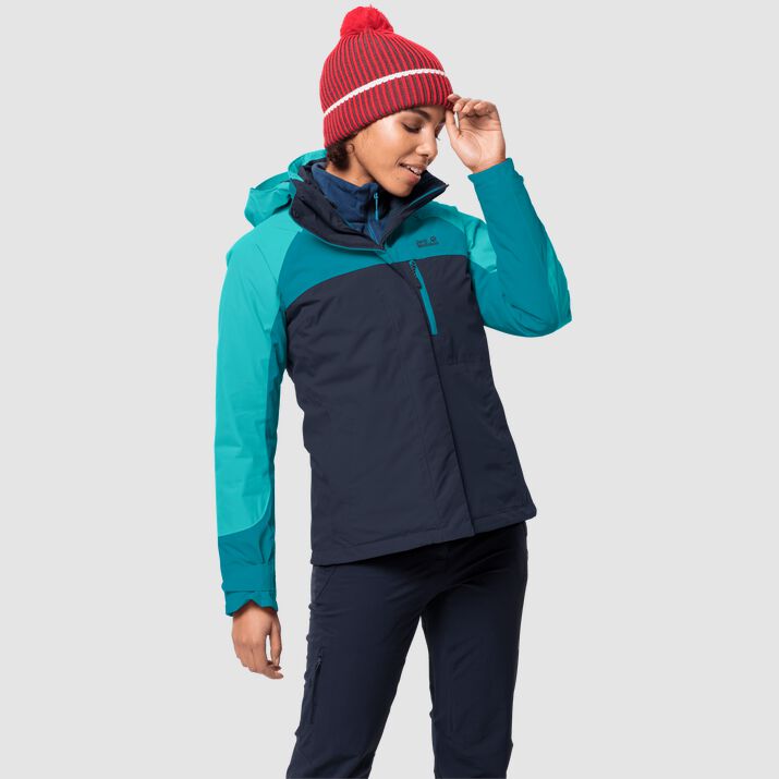 Jack Wolfskin Womens Whitney Peak 3in1 Jacket Navy 209148QOK